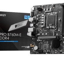 Mainboard MSI PRO B760M-E DDR4 | Intel B760, Socket 1700, mATX, 2 khe DDR4