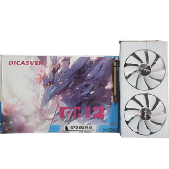 VGA DICASVER RX 470 8GB WHITE