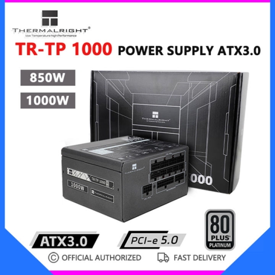 Nguồn máy tính Thermalright TG-1000 1000W ATX 3.0 | PCIE 5.0 ( 80 Plus Gold / Full Modular/ Màu Đen)
