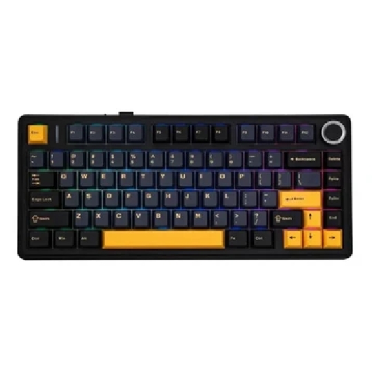 AULA F75 (4883) BÀN PHÍM CƠ GAMING CÓ DÂY (Phiên bản Xanh dương + Trắng + Tím đậm/ Pink switch)