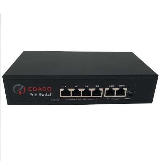 Switch Poe 16 cổng EDACO + 2 Uplink