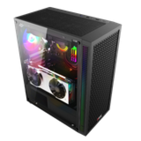 Thùng máy Magic Luxury I - Black | Full tower, E-ATX, kèm sẵn 4 fan